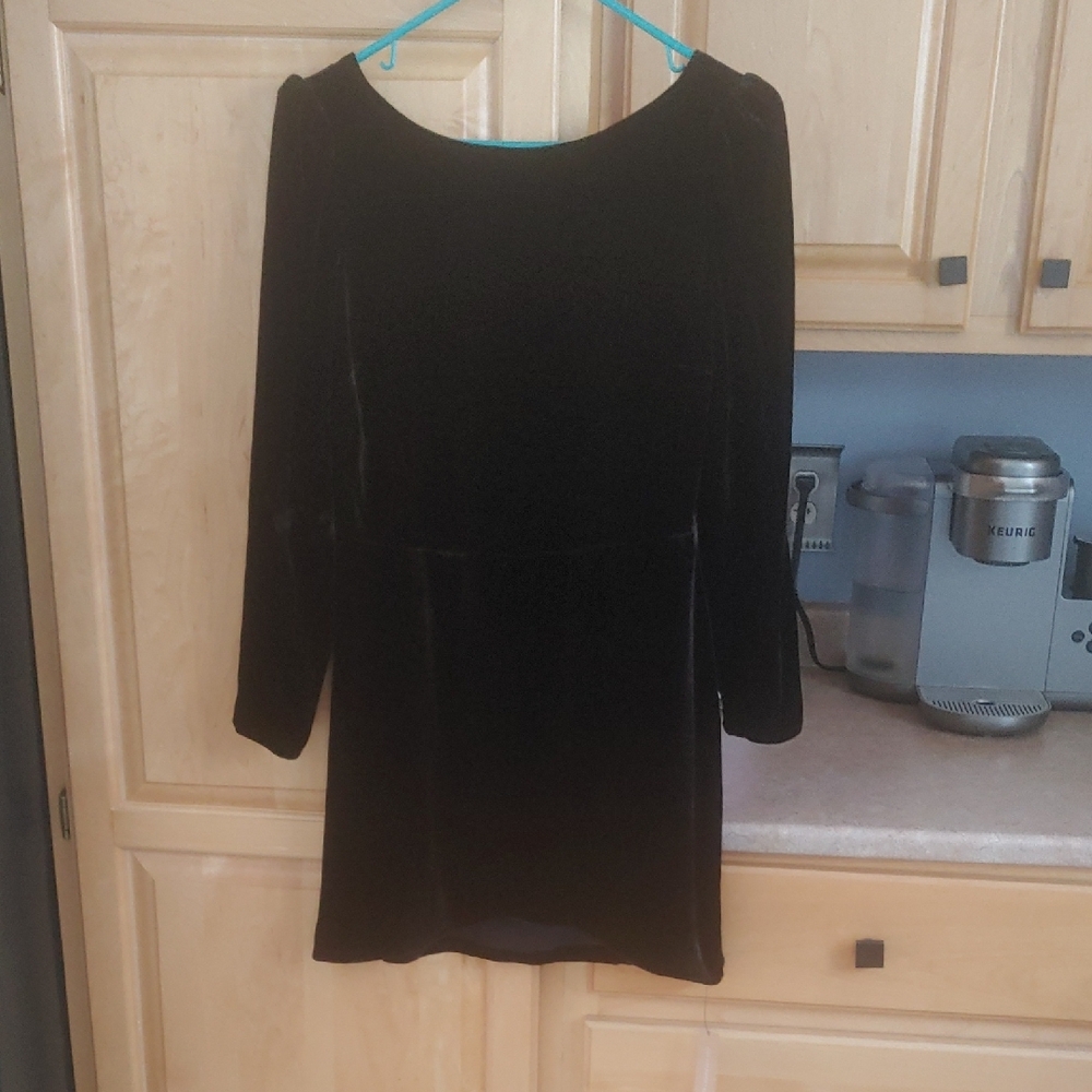 Elegant Black Velvet Dress